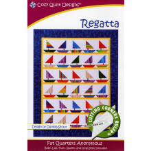 REGATTA Quilt Pattern Fat Quarter Friendly -From: Cozy Quilt Designs Q