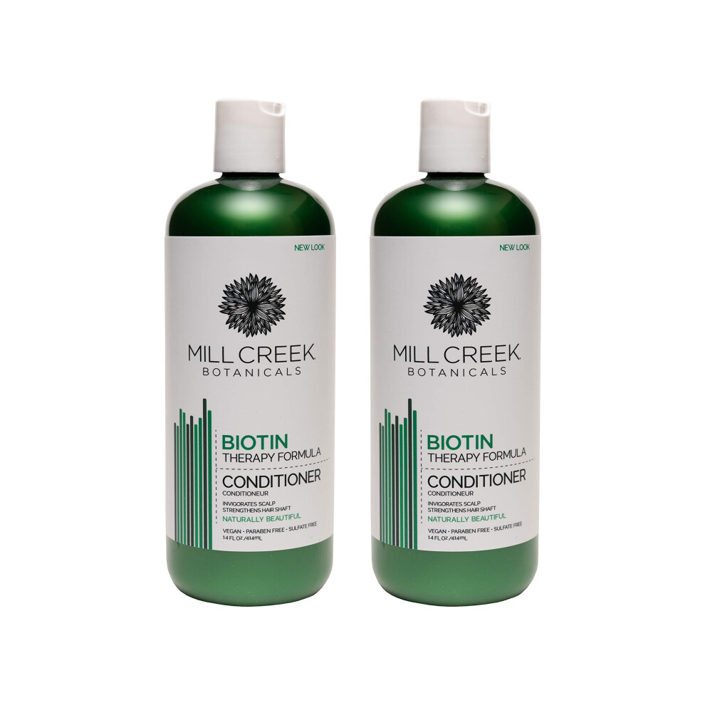 Mulino-Bianco Mill Creek Biotin Conditioner Natural And Organic 14 Fl. Oz. (Pack Of 2)