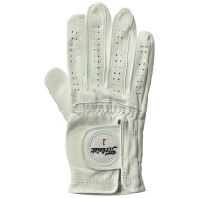 Titleist Perma Soft Golf Glove Uomo Reg LH Pearl WhiteMedium - Large Indossato sulla mano sinistra