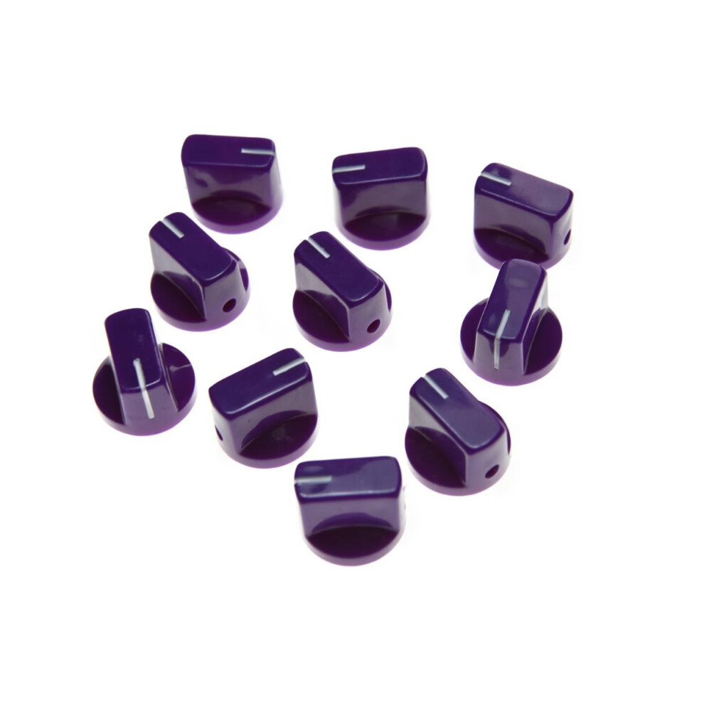 Kaish 10PCS Guitar Amp Effetto Pedale Manopole Puntatore Manopola Con Vite Viola-image