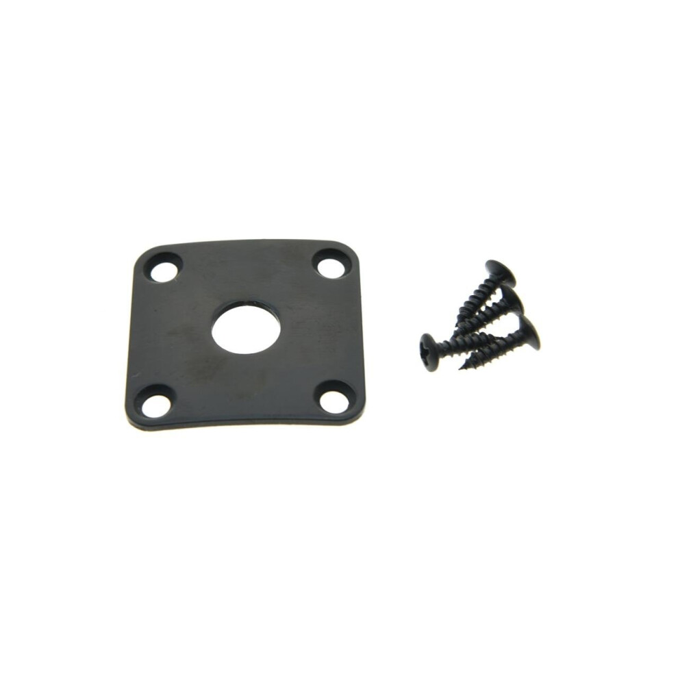 Kaish Metallo Curvato Fondo Piatto Quadrato Jackplate Jack Per Gibson Les Paul-image