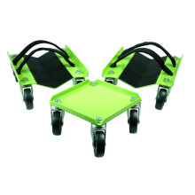 KASTFORCE Schneemobil-Dolly Heavy Duty trgt bis zu 1500 lbs (682 kg), V-Rutsche mit 2,5 PVC-Lenkrollen, Gummipolster zum Schutz der Skier und 2 Paar