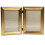 Lawrence Frames 5x7 Hinged Double Sutter Burnished Gold Picture Frame 1