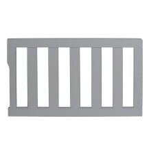 Dream On Me Convertible Crib Toddler Guard Rail in Cool Grey Converts