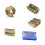COMPLETE SET 4 stijlen van Mobius + Ruppert (M+R) messing puntenslijper 1
