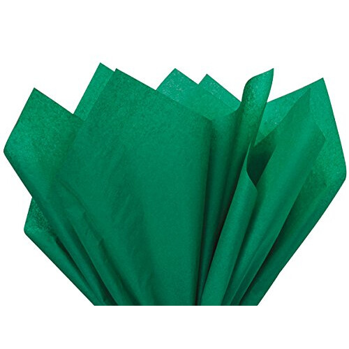 Papel de len   o verde esmeralda 20 x 30 polegadas 48 folha premium embrulhar papel de len   o