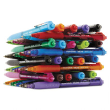 Paper Mate Inkjoy 300 Rt Ballpoint Pen Refillable Retractable Medium 1 Mm Black Ink Black Barrel 24/Pack