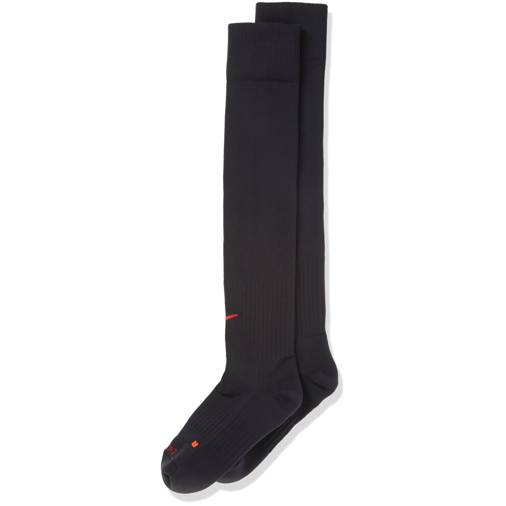 Nike classic II cushion Over-the-calf Socks BlackUniversity Red MD (Mens Shoe 6-8  Womens Shoe 6-10)