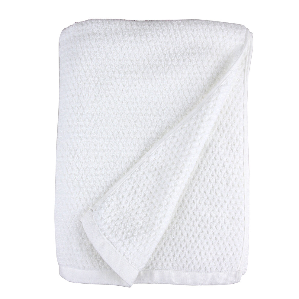Drap de bain Everplush Diamond Jacquard, 35"" x 66"", blanc