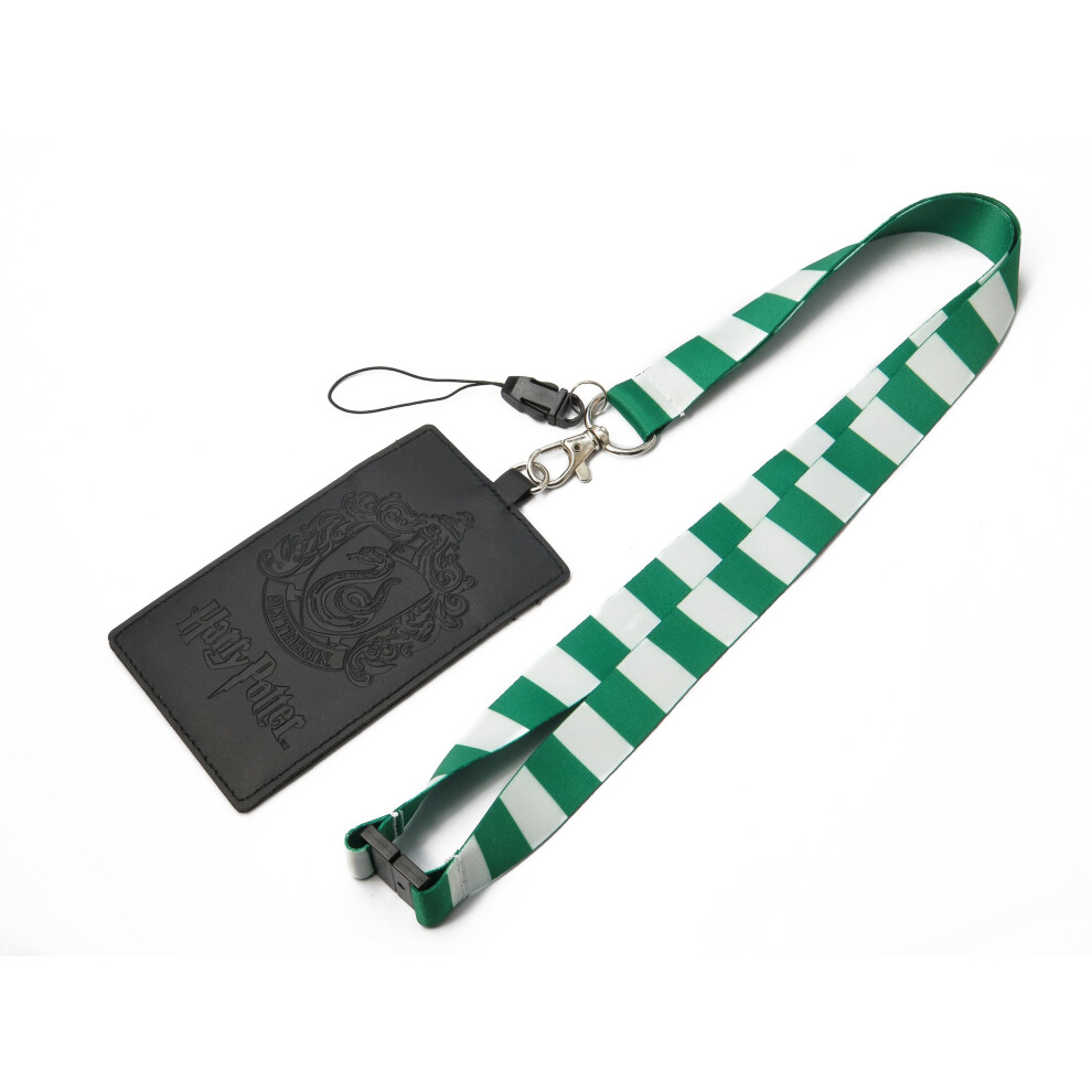 Harry Potter Slytherin School Crest Lanyard With Multiple Card Holder