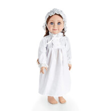 The Queen's Treasures 18 inch poppenkleding officieel gelicentieerd Little House on The Prairie nachtkledingoutfit. Nachtjapon en slaapmutspop NIET i