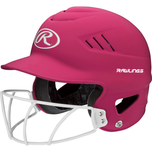 Rawlings | COOLFLO HIGHLIGHTER Κράνος Μπάτζα | Συμπεριλαμβάνεται Προστατευτικό Προσώπου | One Size