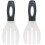 Dexas Long Handled Salad Hands, gray 1