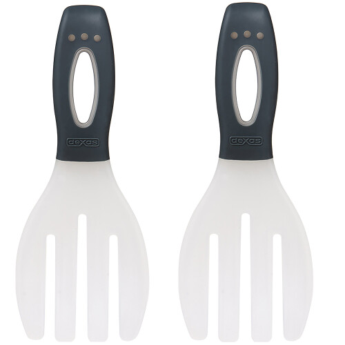 Dexas Long Handled Salad Hands, gray