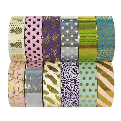 Case de washi Allydrew Case de mascare decorativa Set de 12 ADSET61