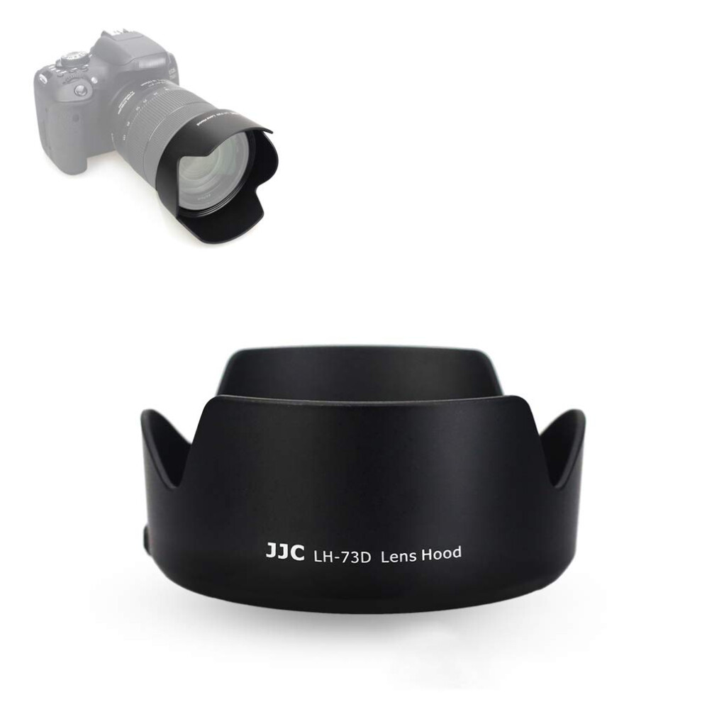 Pare-soleil     ba   onnette JJC EW-73D pour objectif Canon EF-S 18-135 mm f/3,5-5,6 (USM) sur Canon EOS 90D, 80D, 77D, 60D, pour objectif Canon RF 2