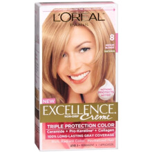 Exc H/C Med Bld #8 R Size 1ct L'Oreal Excellence Creme Hair Color Medium Blonde #8