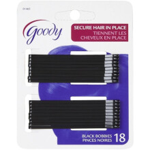 Goody Black Roller Pins  3 inches 18 ea (Pack of 6)
