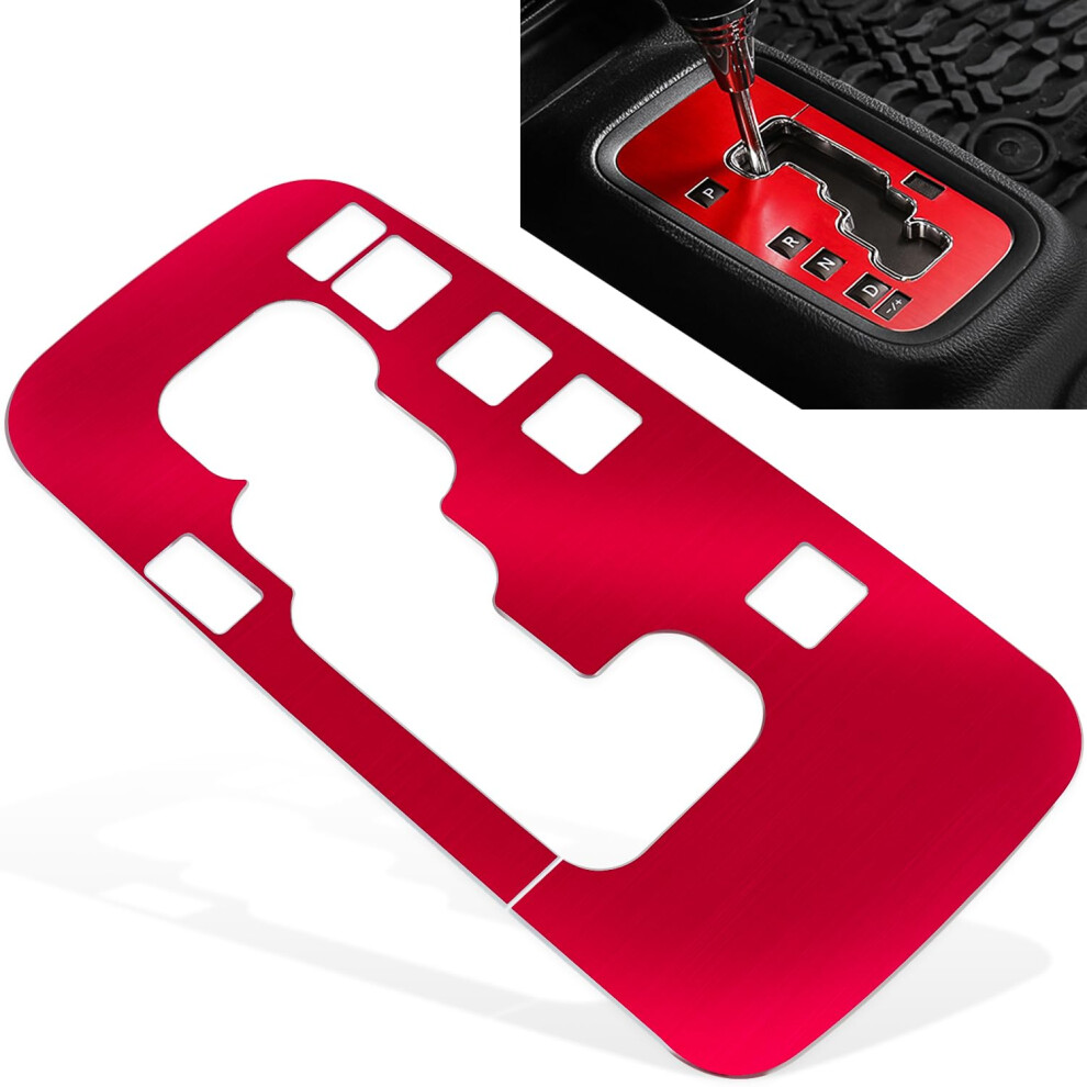 E-Cowlboy Aluminum Inner Accessories Trim Gear Frame Cover For Jeep Wrangler 2012 2013 2014 2015 2016 (Red) By E-Cowlboy-image