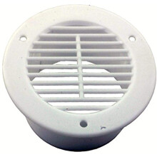 Kaper II L12-0017 Wit Past op 3"" gat Trailer Vent Cover 1 Pack