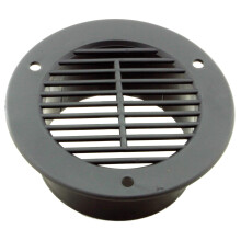 Kaper II L12-0018 Zwart Past op 3"" gat Trailer Vent Cover 1 Pack