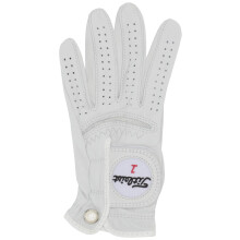 Titleist Perma Soft Golf Glove Donna Reg LH Pearl White (Large, indossato sulla mano sinistra)