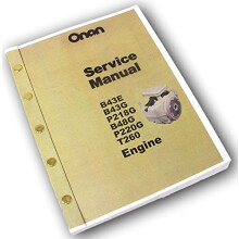 Onan B43E B43G P218G B48G P220G T260 Motorservice-Reparaturwerkstatt-berholungshandbuch