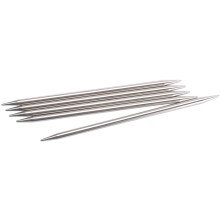 Pletacie ihlice ChiaoGoo s dvojit m hrotom z nehrdzavej cej ocele, 15 cm, 5 kusov v balen , velkost 3/3,25 mm