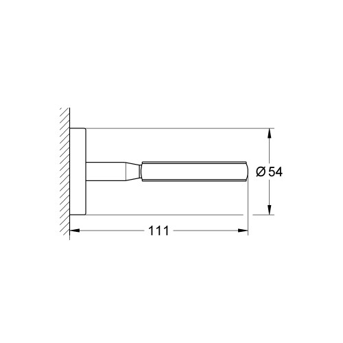 Grohe Grohe 40585001 BauCosmopolitan Θήκη για Γυαλί/Σαπούνι, Χρώμιο Starlight 1