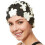 BEEMO Floral Petal Damen Badekappe  Schwarz/Wei 1