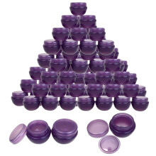 Beauticom 48 Frascos de 10G/10ML Roxos Foscos com Forro Interno para Hidratantes Caseiros, Loções, Cuidados de Pele - Sem BPA
