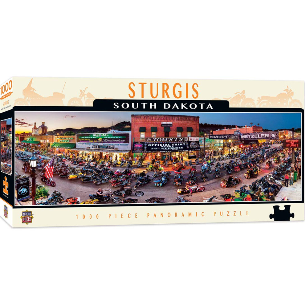 Masterpieces Cityscape Panorama's 1000 Puzzels Collectie - Sturgis Panoramische 1000 Stukjes Legpuzzel-image