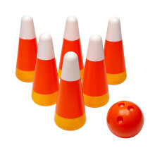 Set di bowling di mais e zucca di divertimento Express - comprende 6 perni 1 palla - ottimo per i festival autunnali Halloween e altri eventi stagion
