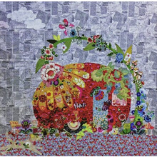 Fiberworks Flaura Vintage Trailer Collage Wall Hanging pattern