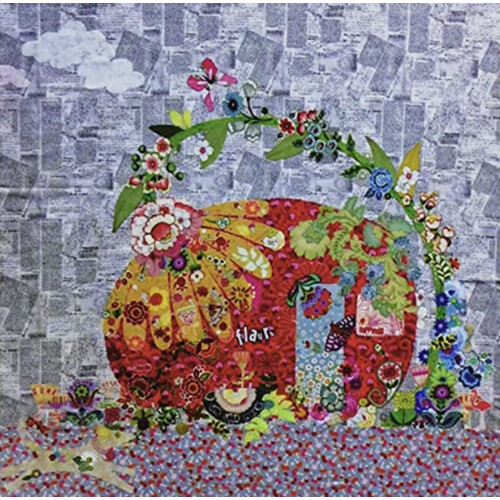 Fibraworks Flaura Vintage Trailer Collage Wall Hanging Pattern