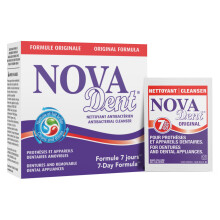 Novadent Dentures Cleaner - for Dental Appliances Retainers Trays M