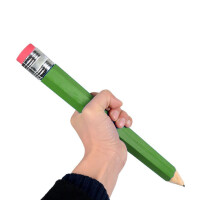 Schner Kauf: Groe Bleistifte fr Kinder, riesiger Holz-Jumbo-Bleistift So Cool (grn)