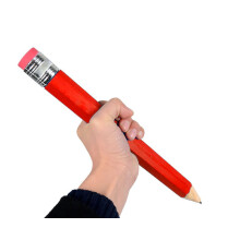 Schner Kauf: Big Pencils For Kid Riesiger Holz-Jumbo-Bleistift So Cool (Rot)