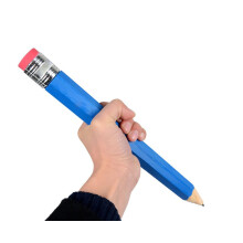 Schner Kauf: Groe Bleistifte fr Kinder, riesiger Holz-Jumbo-Bleistift So Cool (blau)