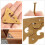 dophee 4Pcs 1.77" Χάλκινα Σταυρωτά Γωνιακά Στηρίγματα, Ρετρό Καλύμματα Γωνιών για Έπιπλα 4