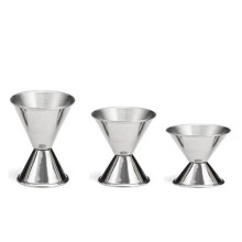 Creden?e grozave de cocktail din o?el inoxidabil dublu Jigger, care masoara Jiggers Liquor cu un set de marcaje de 3