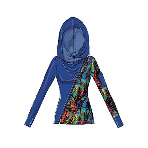 McCall's Patterns Misses' asymmetrische ritsjas en naadlegging 2