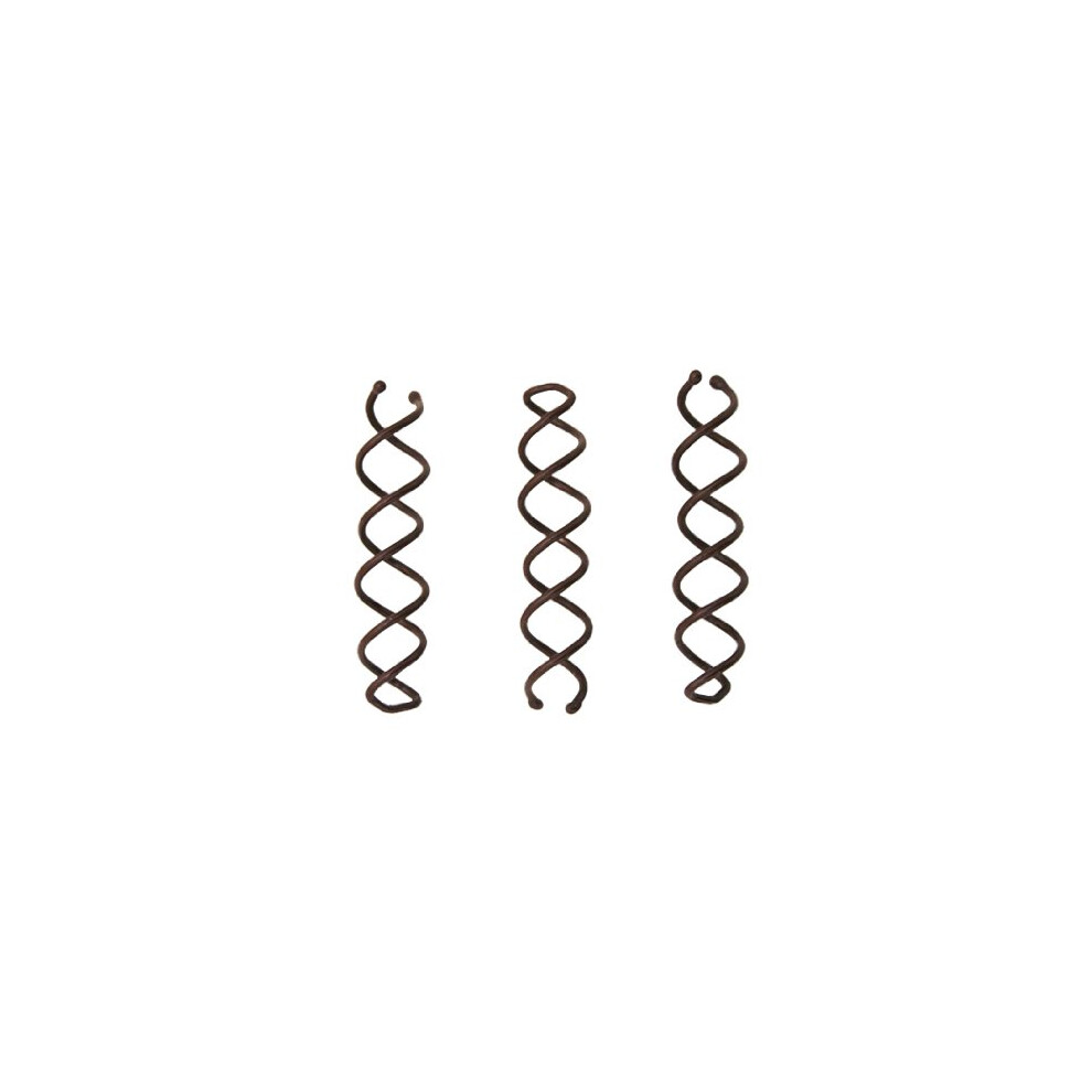 Mia Bobby Spins, Modern Bobby Pins Hair Pins, Twist + Spin Into Hair, Brown, For Thick Hair, Long Hair, Women, Girls, 3 Pcs