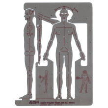 Pickett mannelijk menselijk figuur sjabloon (1140I)