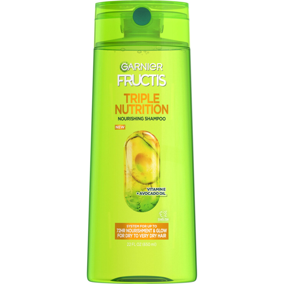 Garnier Fructis Shampooing Cheveux Secs Tr S Secs Triple Nutrition 22 Fl Oz-image