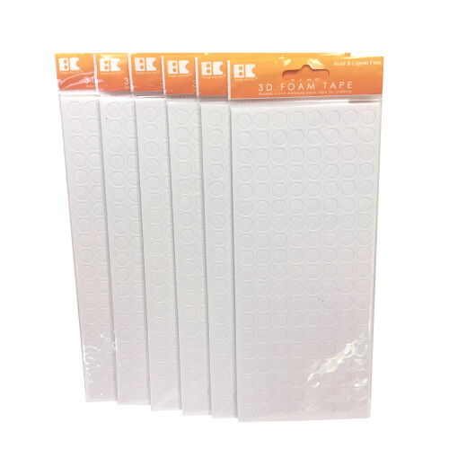 Fitas de espuma pr   -cortada 3D- Big Circle- 6 folhas