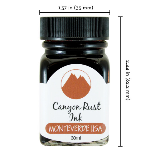 Monteverde USA Ink with ITF Technology  30 ml Canyon Rust (G309CP) 2