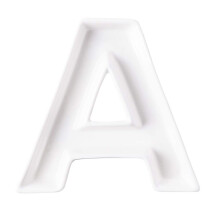 Coffeezone Name Plates Sm? bogstaver til slik og n?dder Husdekoration til fest (brev A)