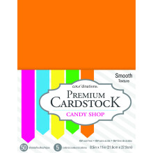 American Crafts Candy Shop Core'dinations, 21,6 x 27,9 cm, Vorteilspackung mit 50 Blatt