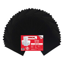 (50) 30,5 x 30,5 cm groe Bgen Oracal 651 schwarzes selbstklebendes Bastel-Vinyl fr Cricut Silhouette Cameo Craft Cutters Drucker und Aufkleber